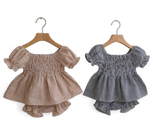 Load image into Gallery viewer, London Gingham Set, Cocoa
