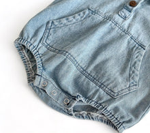 Load image into Gallery viewer, Chambray Short Sleeve Bodysuit