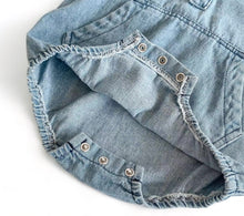 Load image into Gallery viewer, Chambray Short Sleeve Bodysuit