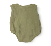 Load image into Gallery viewer, Gauze Tank Bodysuit, Sage