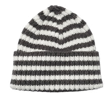 Load image into Gallery viewer, STRIPE BEANIE - GRAPHITE
