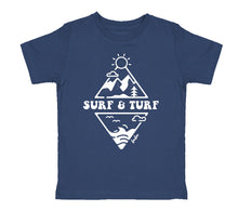 Load image into Gallery viewer, SURF & TURF Indigo T-shirt