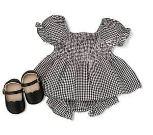 London Gingham Set, Cocoa