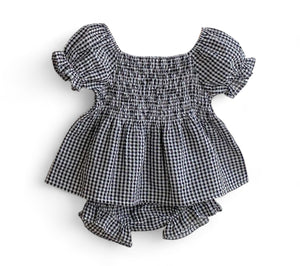 London Gingham Set, Onyx