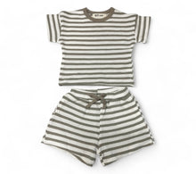 Load image into Gallery viewer, Waffle Stripe Summer Set, Storm
