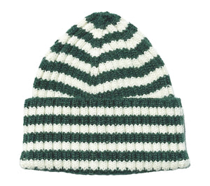 STRIPE BEANIE - EVERGREEN