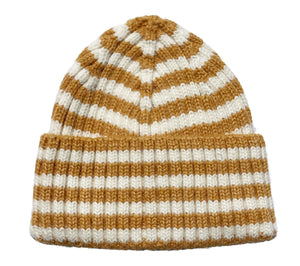 STRIPE BEANIE - GOLDEN