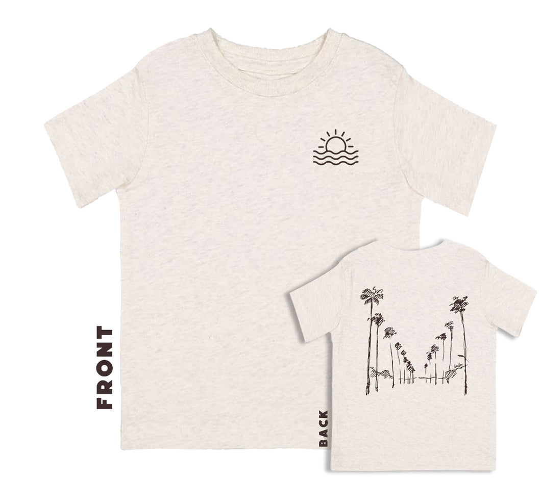 PALM TREE SCRIBBLE T-shirt